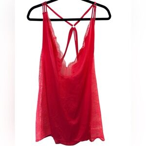 Victoria’s Secret Lace Slip nighty L Large Romantic Goth Coquette A156